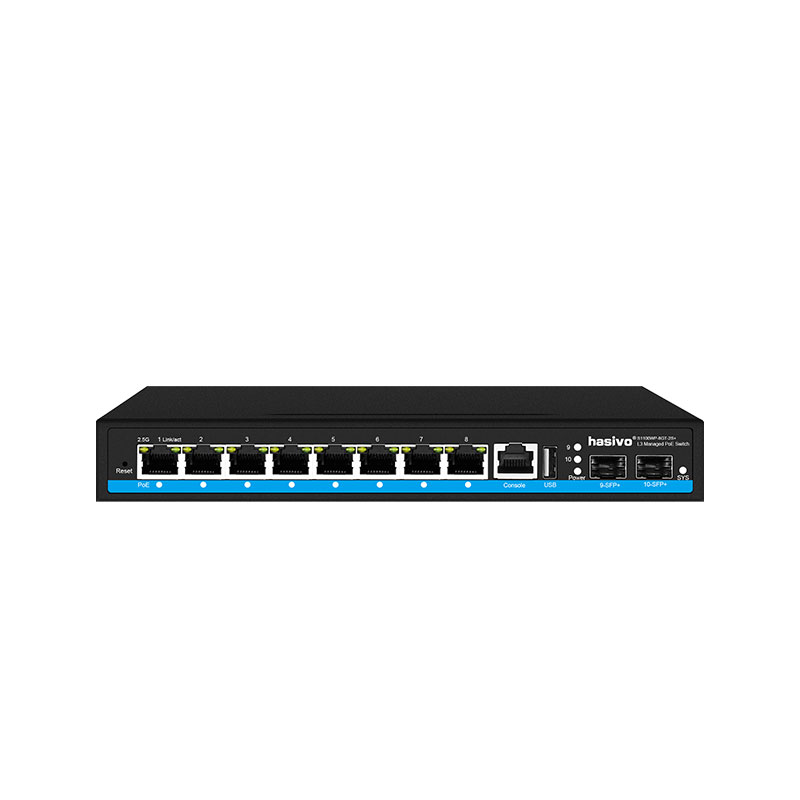 Sfp+ 10G Managed Switch 8 Port - 8 포트 L3 관리형 2.5Gps PoE