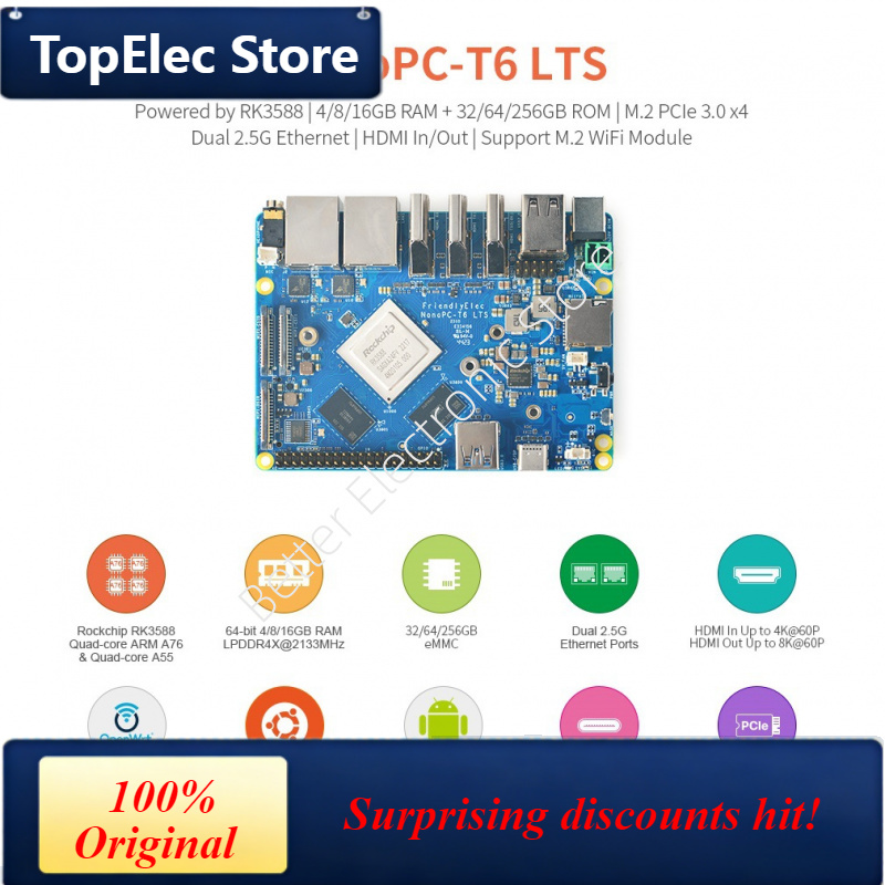 Nanopc T6 16Gb - TopElec NanoPC-T6 LTS 개발 보드 -