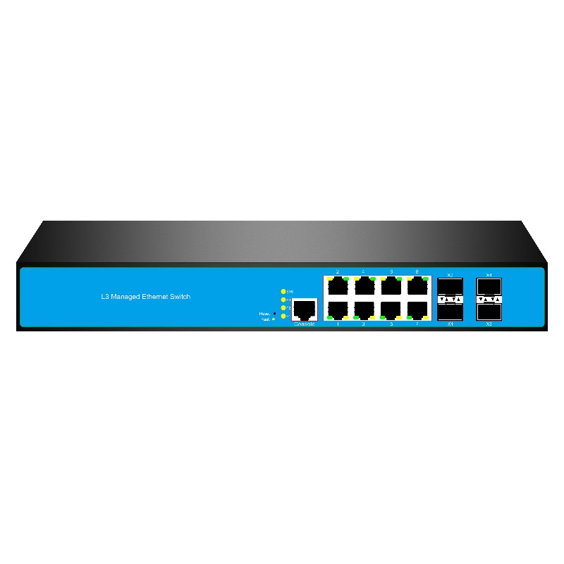 Sfp+ 10G Managed Switch 8 Port - 12포트 8/PoE 4/10G SFP L3 관리형