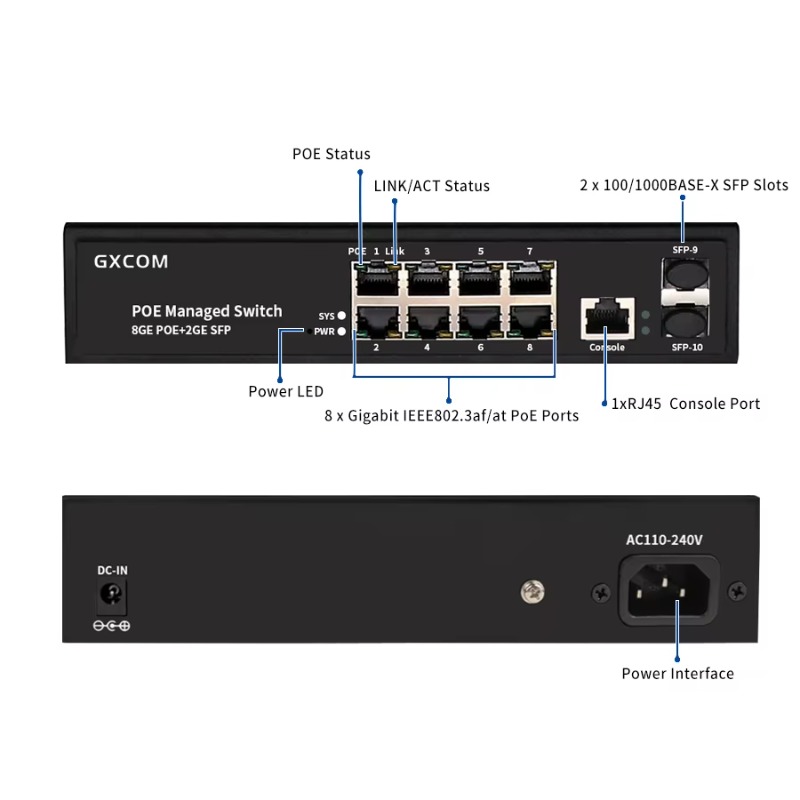 8포트 기가비트 L2 관리형 레이어 2 관리 가능 48 - Managed Gigabit Poe Switch 8 Port 802.3At 리뷰 및 가격