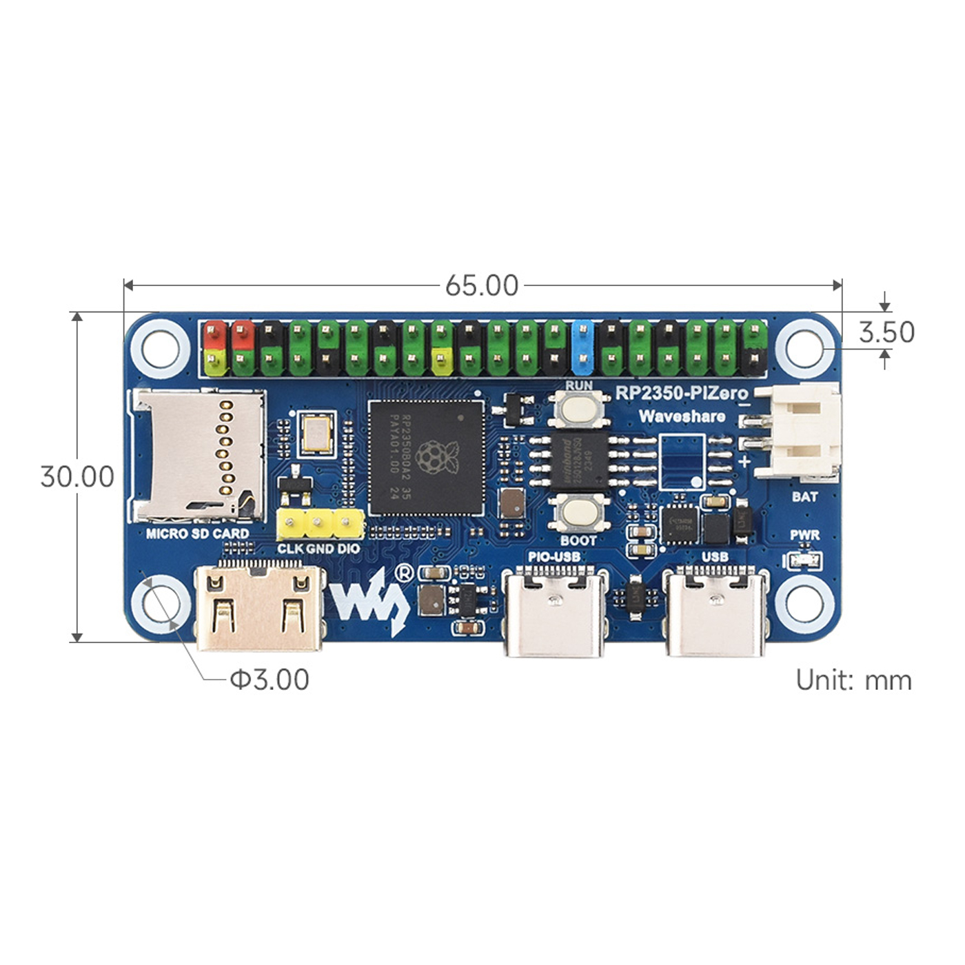 Waveshare RP2350-PiZero 개발 보드  - Turing Pi 2 리뷰 및 가격