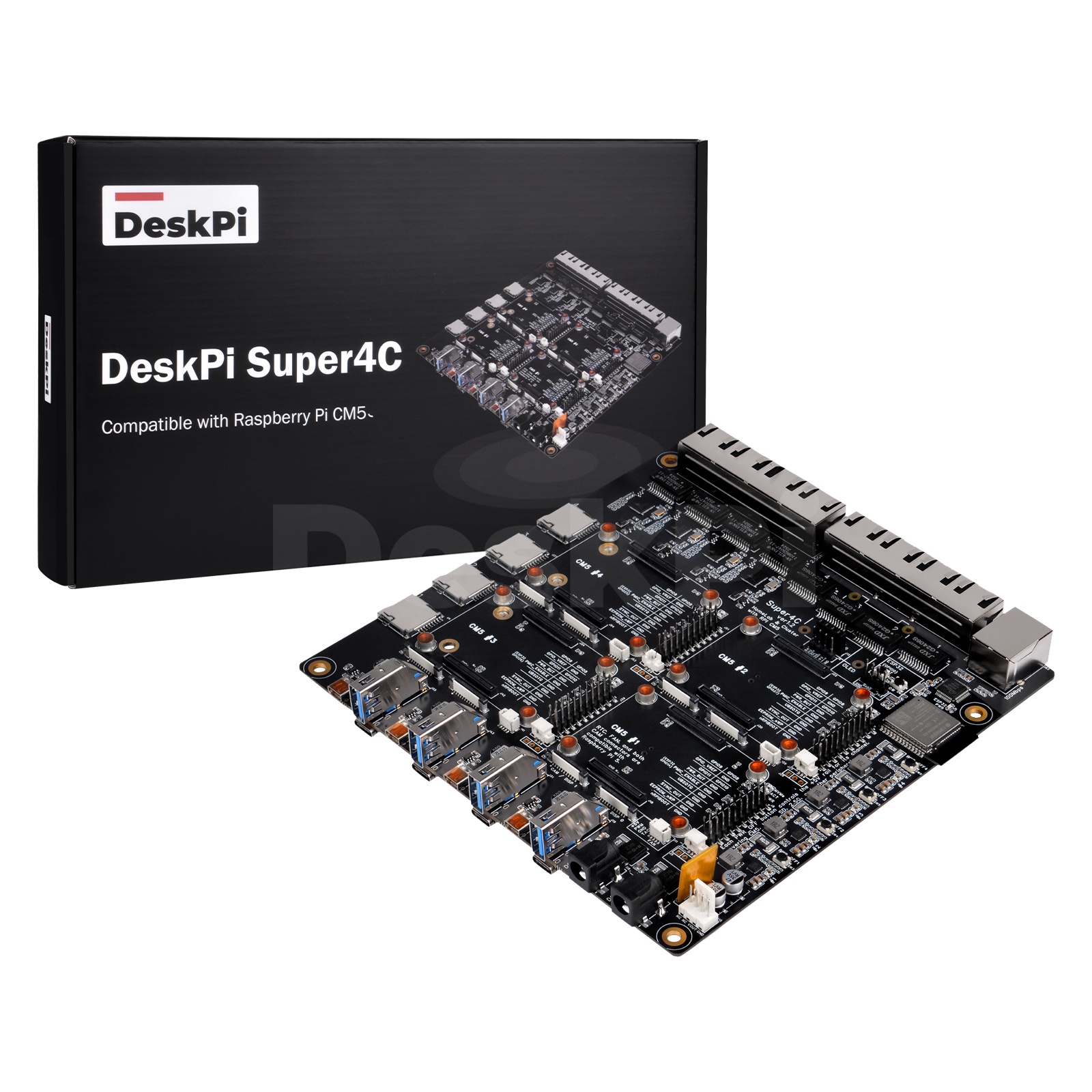 DeskPi Super4C 라즈베리 파이 CM5 클러스 - Deskpi Super6C 리뷰 및 가격