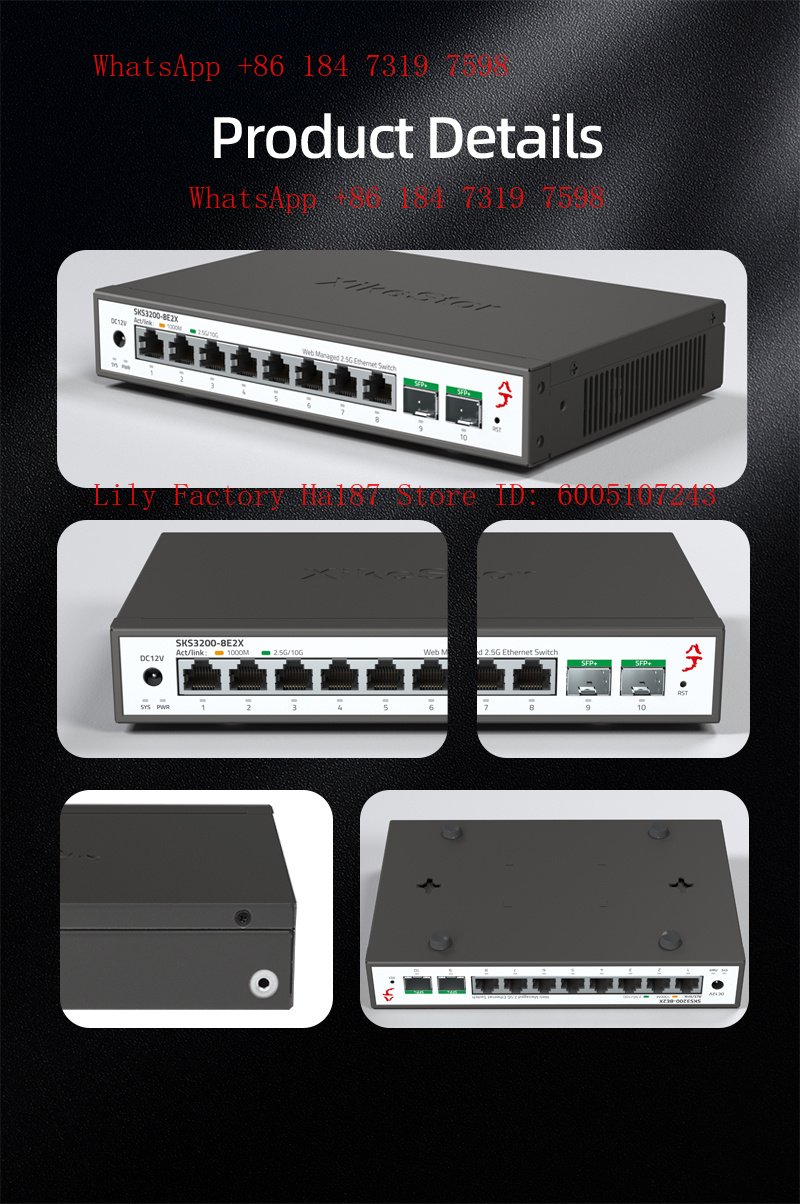 XikeStor 8*2.5G RJ45 2*10G SFP - Sfp+ 10G Managed Switch 8 Port 리뷰 및 가격